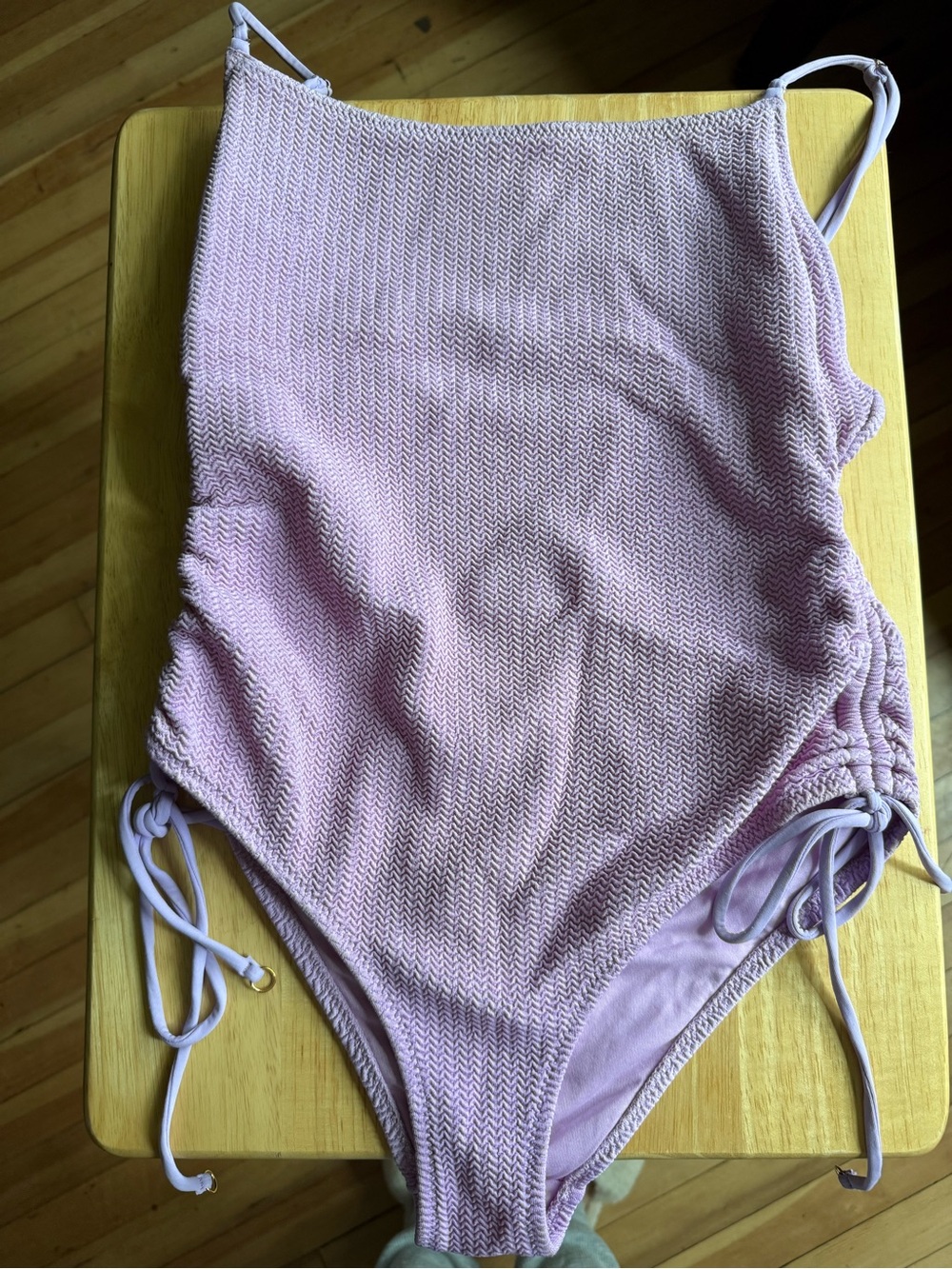 Women’s‎ Seafolly Australia Lilac Textured One-Piece Swimsuit size 6 USA